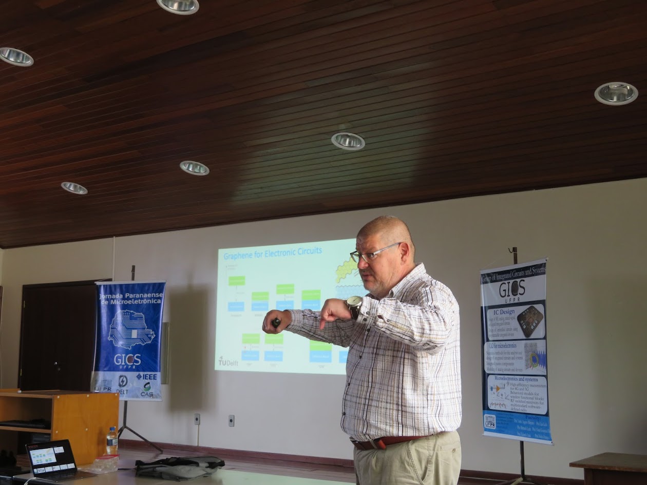 Prof. Sorin Cotofana (TU Delft) apresentou a palestra "Energy Effective Graphene Based Computing"