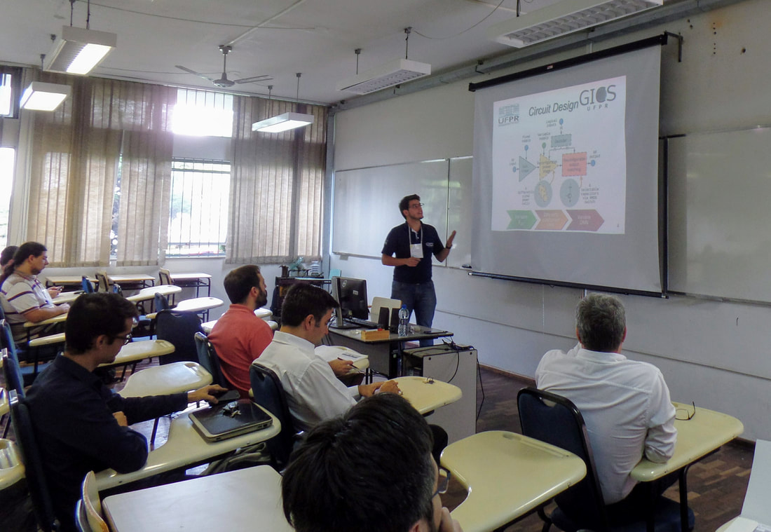 Fávero Santos apresentou o trabalho "Reconfigurable CMOS power amplifier for efficiency improvement".