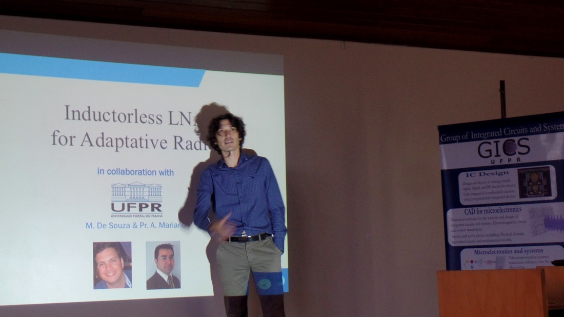 Prof. Thierry Taris (Universidade de Bordeaux) apresentou a palestra "RF CMOS Design with the Inversion Coefficient"