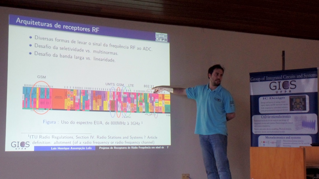 Prof. Luis Lolis (GICS-UFPR) apresentou a palestra "Top-down Design".